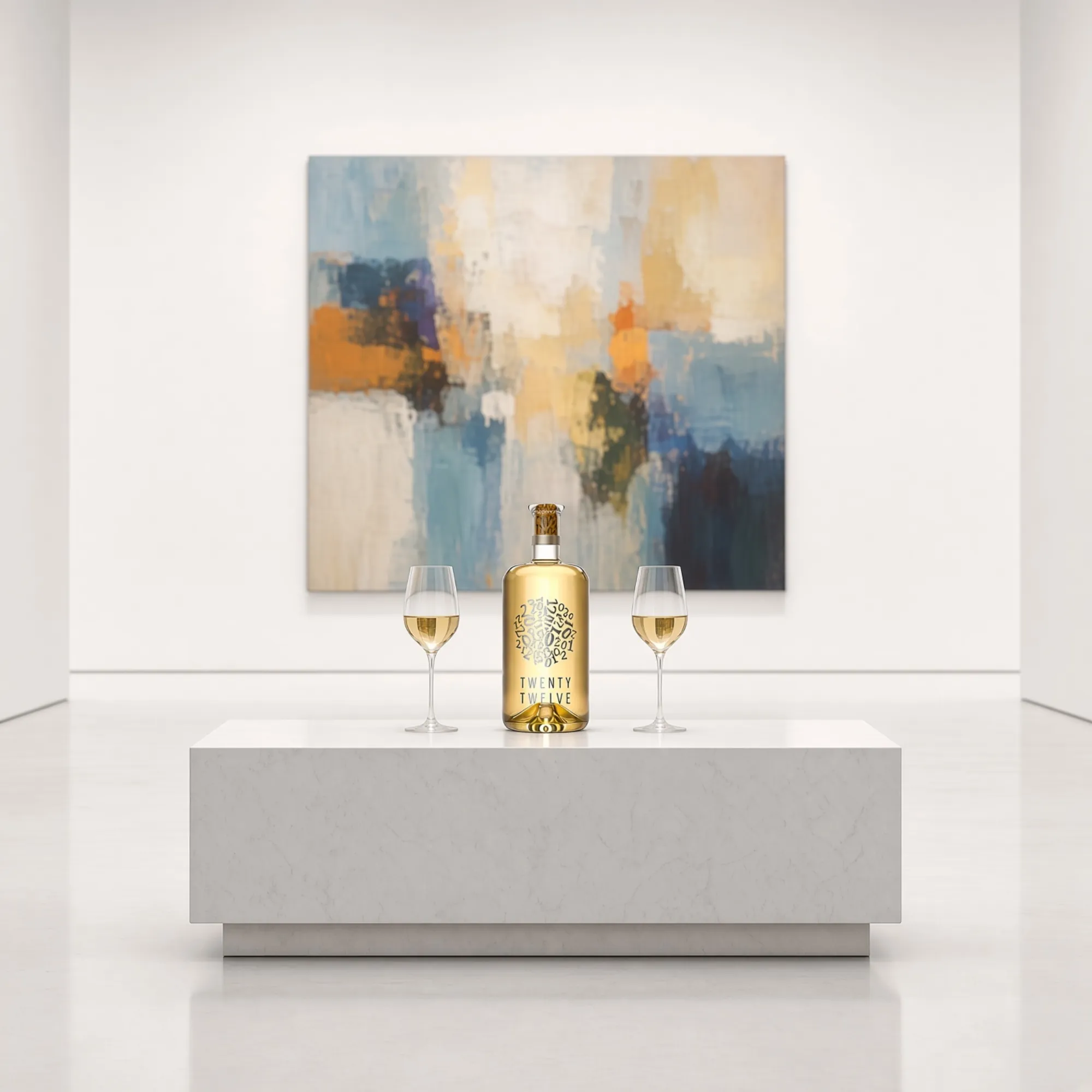 Twenty Twelve White como objeto de diseño en una galería
